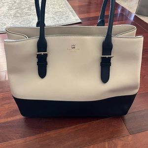 Kate Spade Black and Cream Women's Bag